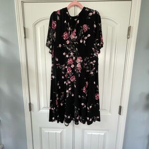 Torrid Floral Black/Pink Dress
